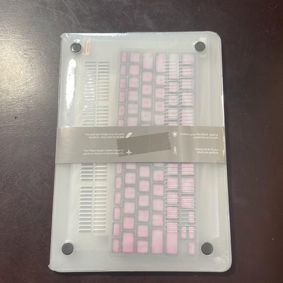 MacBook Air 13” blue/gold galaxy design shell case - Picture 2 of 3